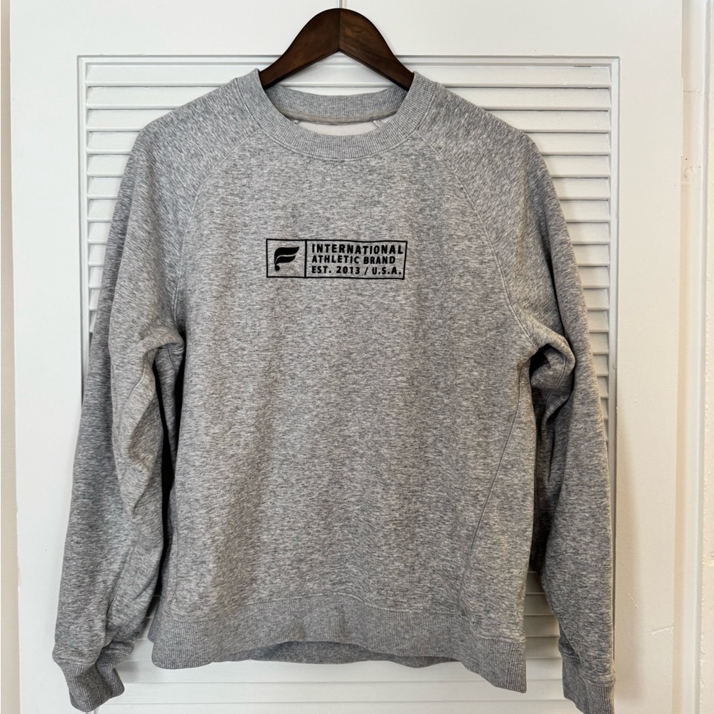 Fabletics International Athletic Brand grey crewneck
